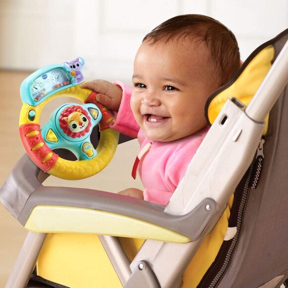 Brand New 🚗Vtech Grip & Go Steering Wheel-French Version 3–24 months - Picture 7 of 12